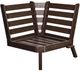 C R Plastics Tofino Chocolate Sectional Corner Piece-0