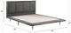ACME Furniture Metis Gray Eastern King Panel Bed-3