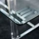 Furniture of America® Casper Glass Top Dining Table with Chrome Base -1