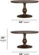 Flexsteel® Bellevue Whiskey Brown Round Dining Table-2