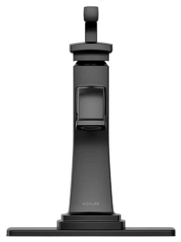 KOHLER® Riff® Matte Black Single-Handle Bathroom Sink Faucet-1