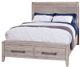 American Woodcrafters 2810 Aurora 4 Pieces Whitewash Bedroom Set-1