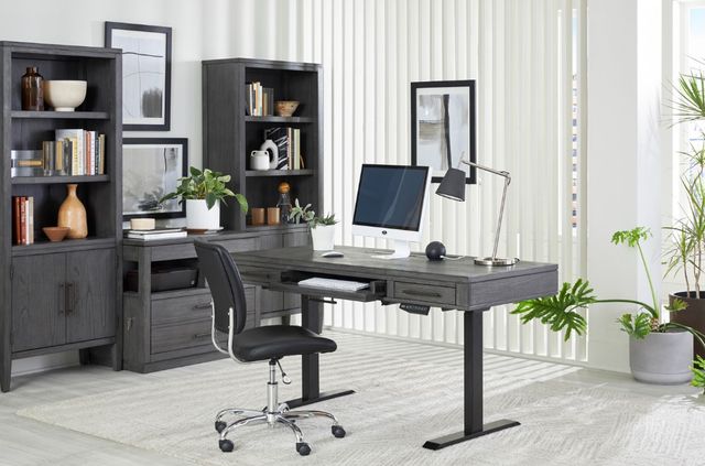 aspenhome® Preston Urbane Gray Lift Desk-3