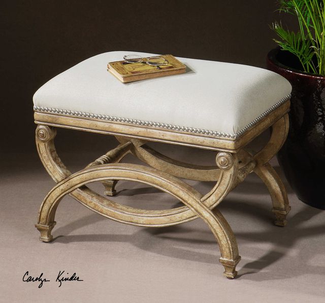 Uttermost® Karline Natural Linen Bench-1