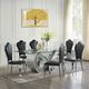 ACME Furniture Cyrene Black/Chrome Dining Side Chair -5