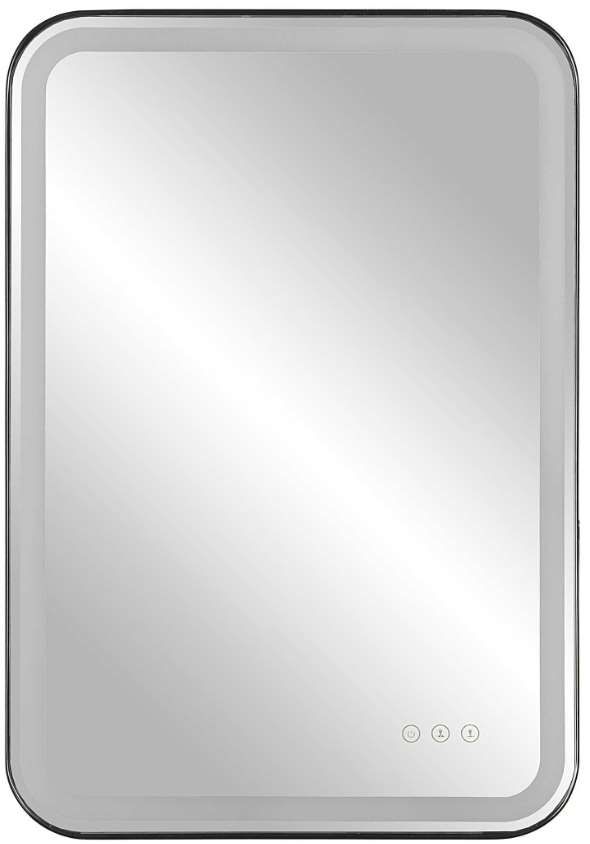 Uttermost® Crofton Lighted Black Vanity Mirror-0