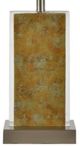 Crestview Collection Isla Antique Gold/Satin Nickel/White Table Lamp-1