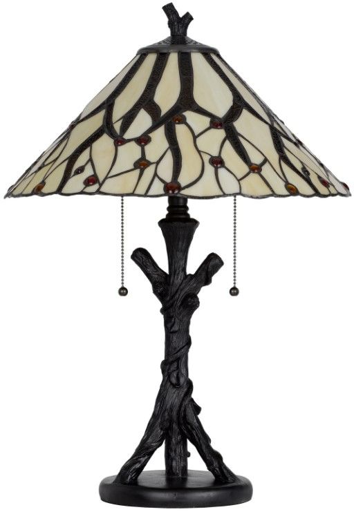 Cal® Lighting & Accessories Tiffany Dark Bronze Table Lamp-2