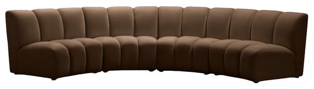Meridian Furniture Infinity 4-Piece Brown Modular Sectional-1