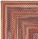 Capel Rugs Americana Country Red 7' x 9' Concentric Rectangle Rug-1