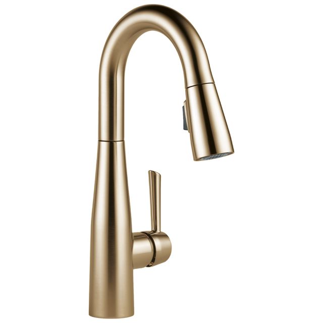 Delta Essa® Champagne Bronze Single Handle Pull-Down Bar/Prep-0
