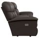 La-Z-Boy® Mateo Chocolate Leather Power Wall Reclining Loveseat with Console and Headrest-2