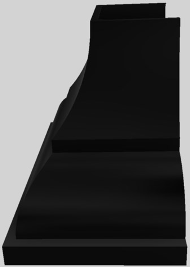 Vent-A-Hood® Designer Series 42" Black Wall Mounted Range Hood-1