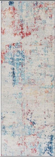 Surya Monaco Blue/Gray/Red 4'x6' Area Rug-2
