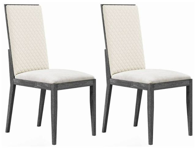 ACME Furniture Venezia 2-Piece Gray Side Chair Set-0