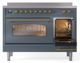 Ilve® Nostalgie II Series 48" Blue Grey Pro Style Induction Range-3