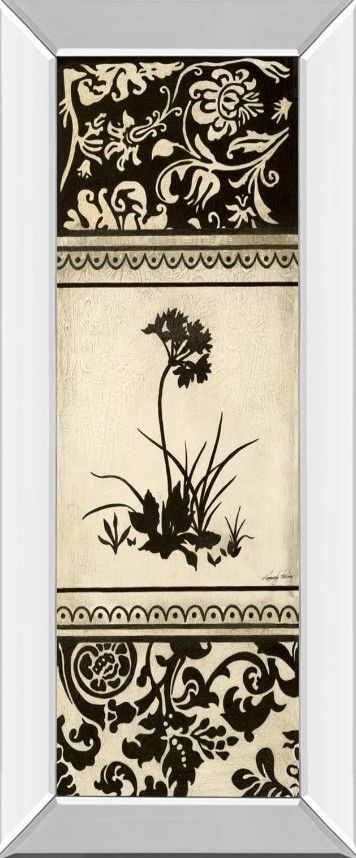 Classy Art Garden Shadow I by Kimberly Poloson Mirror Framed Wall Art