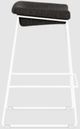 EQ3 Mackenzie Dark Grey/White Counter Stool-3
