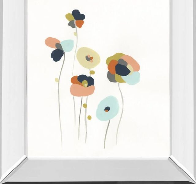 Classy Art Modular Bouquet II by June Erica Vess Mirror Framed Wall Art-1