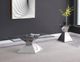 Coaster® Jenny Glass Top Coffee Table with Chrome Base-4