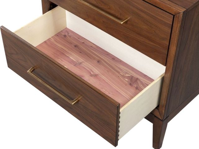 aspenhome® Jasper Modern Walnut 2-Drawer Nightstand-4