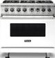 Viking® Professional 5 Series 36" White Pro Style Dual Fuel Natural Gas Range-0