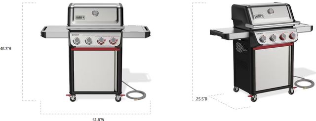 Weber® Spirit® S-425C 4-Burner Stainless Steel Freestanding Natural Gas Grill-1