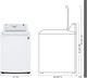 LG 4.5 Cu. Ft. White Top Load Washer with Impeller and TurboDrum™ Technology-2