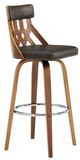 Armen Living Crux Brown 26" Swivel Counter Stool-0