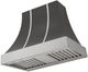 AGA Cascade 36" Slate Wall Mounted Range Hood with Brushed Nickel Trim-0