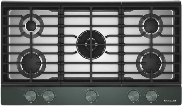 KitchenAid® 36" Juniper Gas Cooktop with 5 Burners and Integrated Wok Grate-0