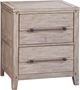 American Woodcrafters 2810 Aurora Whitewash 2-Drawer Nightstand-0
