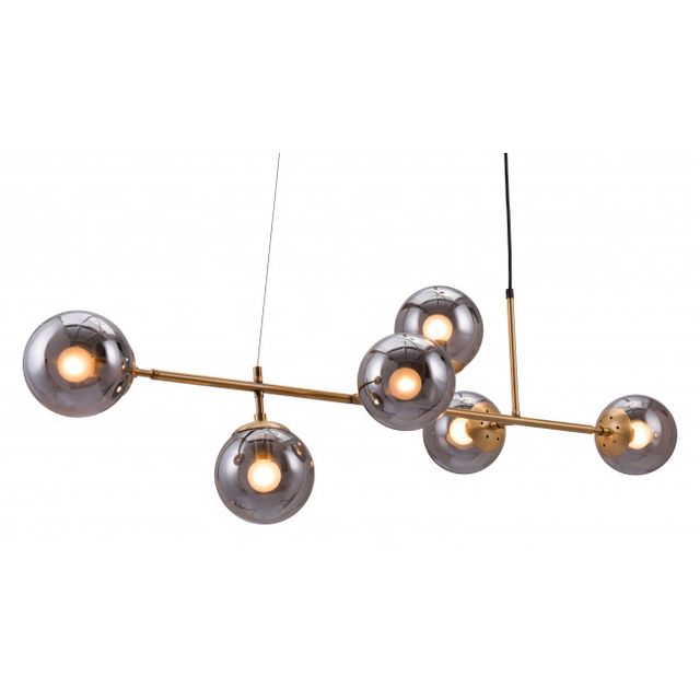 Zuo® Modern Gisela Gold Ceiling Lamp-1