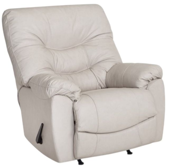 Franklin™ Trilogy Federica Light Taupe Leather Power Rocker Recliner-0