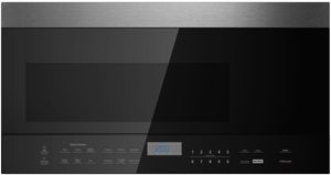 Front view of the XO Performance 1.6 Cu. Ft. Stainless Steel Over The Range Microwave