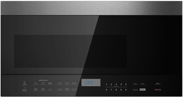 XO Performance 1.6 Cu. Ft. Black Stainless Steel Over The Range Microwave -0