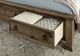 Vaughan-Bassett Rustic Hills Saddle Gray King Poster Storage Bed-2
