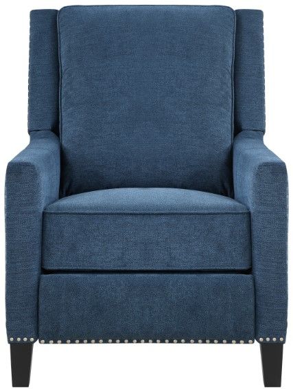Homelegance® Banks Blue Manual Push Back Recliner-3