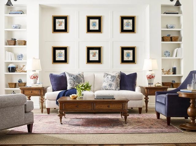 Hammary® Berkshire Pearson Cognac Rectangular Coffee Table-1