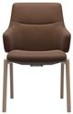 Stressless® by Ekornes® Customizable Mint Large Low Back Dining Arm Chair with Rounded Legs-1