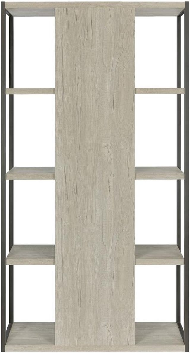 Coaster® Loomis Whitewashed Grey Bookcase-2