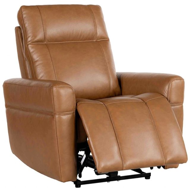 Parker House® Bradford Steamboat Ecru Power Zero Gravity Leather Recliner with Power Headrest-1