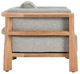 Classic Home Aston Gray/Natural Teak Wood Outdoor Accent Chair-3