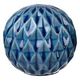 A & B Home 6-Piece Blue Patterned Marbleized Ball Accents Set-1