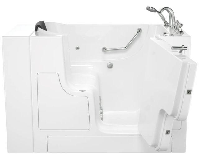 American Standard Gelcoat White 30” x 52” Walk-in Tub with Whirlpool System - Right-Hand Drain with Faucet-4