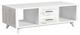 Elements International Rogen Rustic White Coffee Table-0