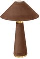 TOV Furniture Graham Chocolate Brown Velvet Table Lamp-3