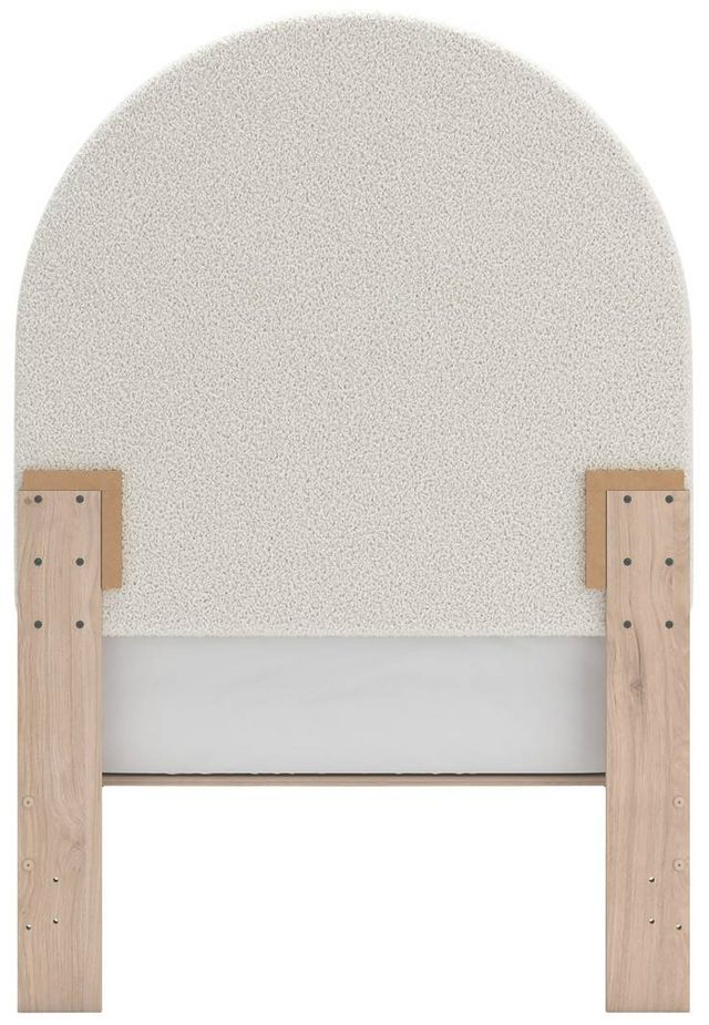 Signature Design by Ashley® Arloster Tan/White Upholstered Twin Panel Headboard-2