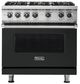 Viking® 5 Series 36" Antique Bronze Pro Style Liquid Propane Gas Range-0