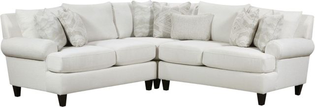 Fusion Furniture 7005 Hobnob 3-Piece Cotton L-Shaped Sectional-0